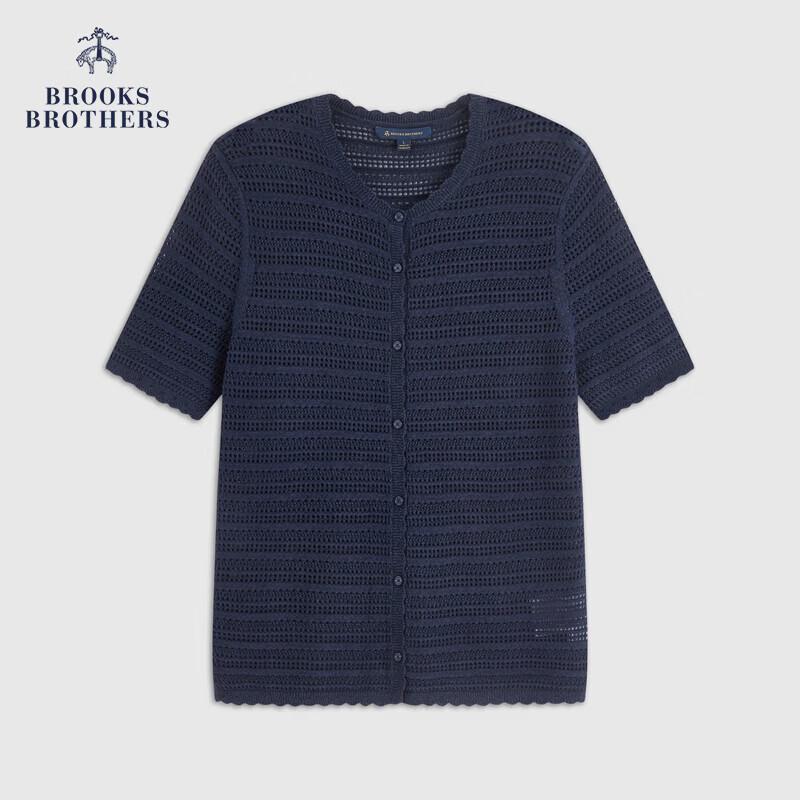 Brooks Brothers Women s Spring/Summer Hollow Out Wave Lace Knit Top S