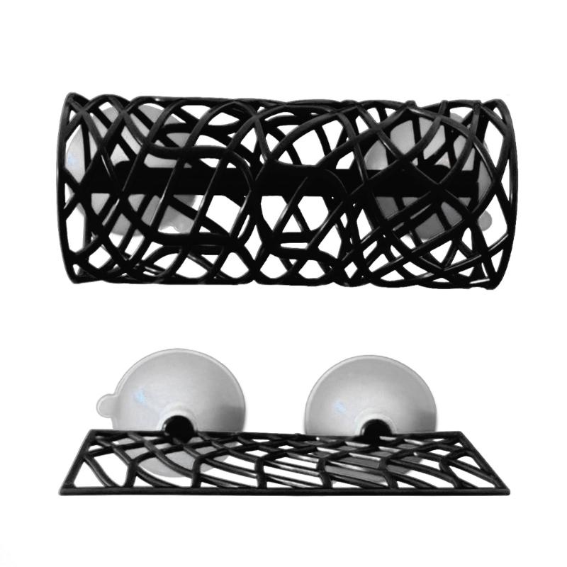 

Acrylic Betta Fish Tube Hideouts Resting Tunnel Natural Habitats Hollowed Spawning Grounds Suction Cup Fish Resting Bed чорний