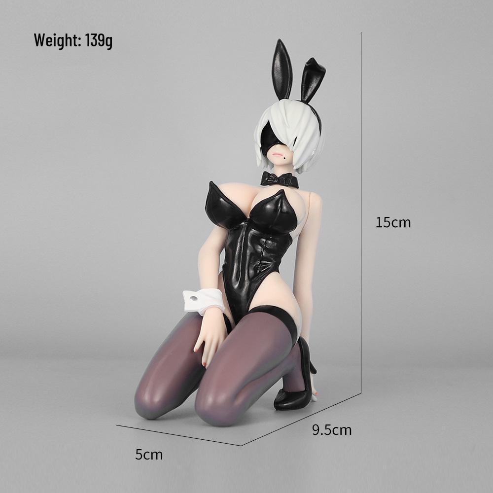 NieR: Automata 2B Bunny Girl Maid Car Decor Figure