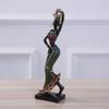 African Style Women Miniatures Figures Tribal Lady Statue Sculpture Collectible Art Home Decoration Resin Crafts Ornaments Gift