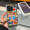 Clear Square Back Tube Case Protection For iPhone 12 11 14 Pro Max 13 16 ProMax 15 Plus Anti-Oxygen,Crayon Shin-chan Pattern Casing
