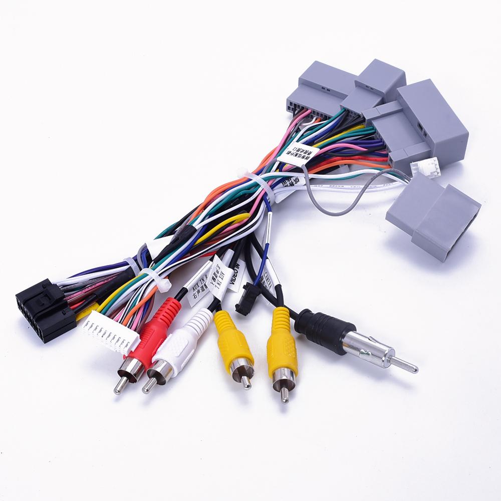 Car 16pin Radio  Wiring Harness Canbus Box For Honda XRV Fit Jazz  Elysion Jade Vezel Hrv Stereo Wire Aftermarket Android