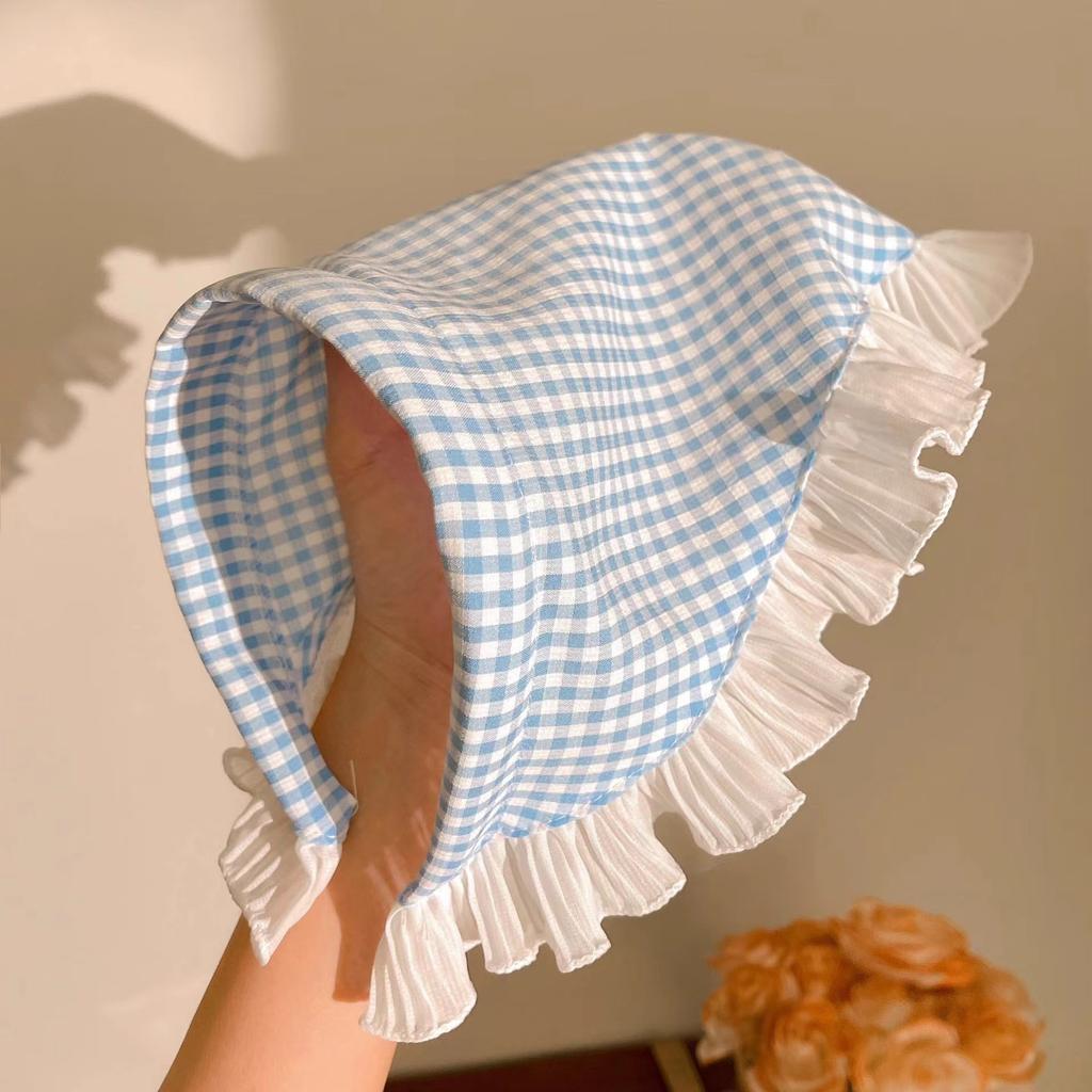 Women Triangular Scarf Summer Thin Sun Protection Lace Headscarf French Breathable Versatile Hair Band Funny Girl Cute Headscarf