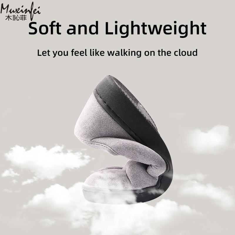 Winter New Women's Cotton Casual Thick Snow Boots Comfortable Short Boots Fuzzy Fur Soft Sole Outdoor Warm Leisure Plush