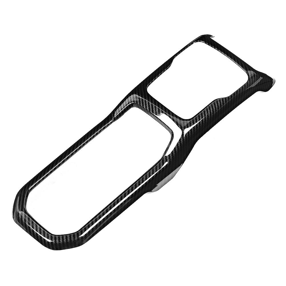 Dekorleiste Abdeckung Rahmen für Schalthebel im Carbonfaser-Stil passend für Jeep Wrangler JL 2018