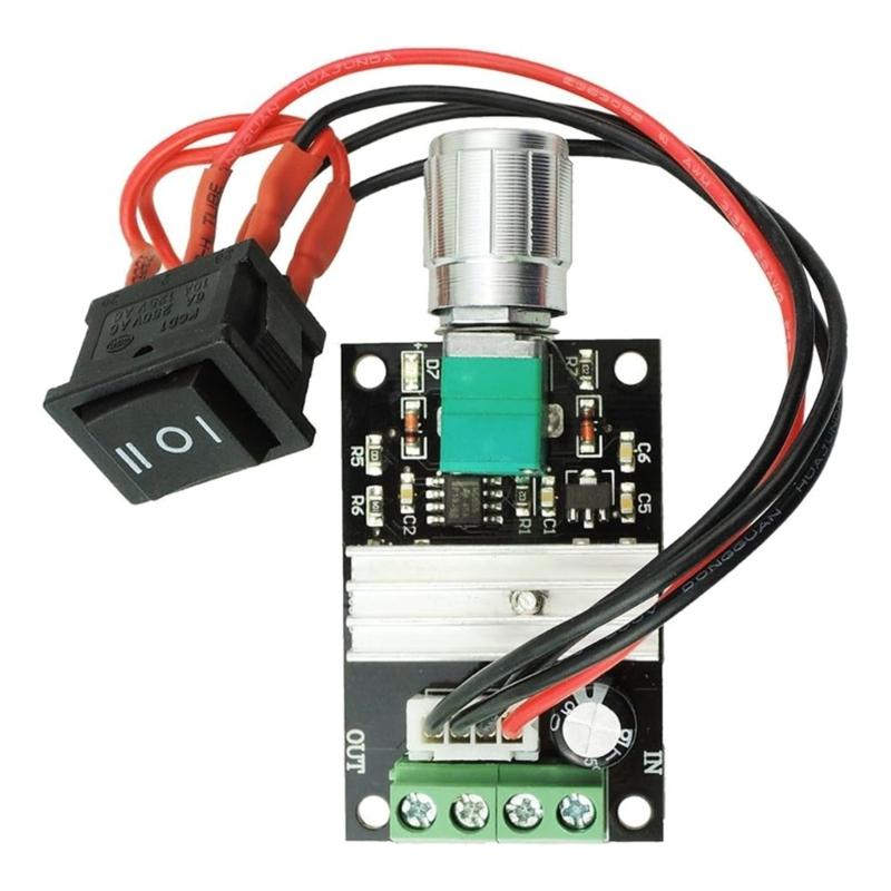 6V 12V 24V 28V 3A 80W DCed Motor Speed Controller PWM Adjustable Reversible Switches & Driver for Versatile Application