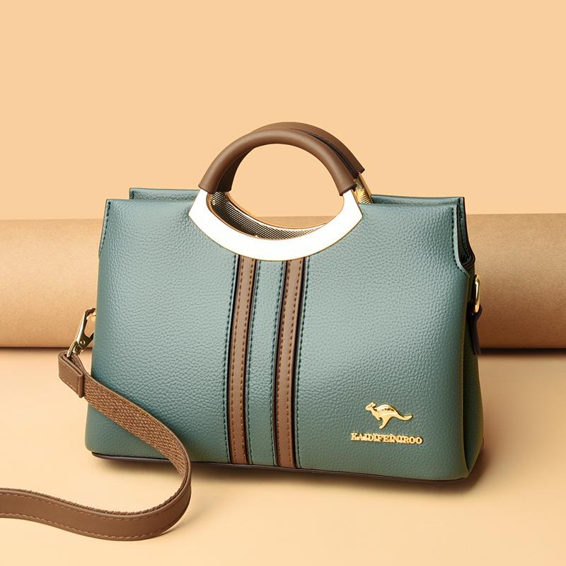 Crossbody Shoulder Bag Fashion Color Contrast Women's Bag Mom Bag