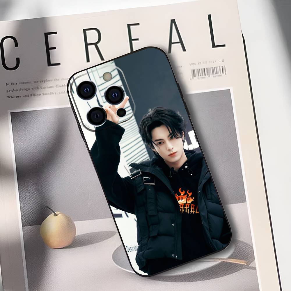 Wang Hedi Dylan Wang Actor Phone Case For IPhone 17,16,15,14,13,12,11,Plus,Pro,Max,Plus,XS,soft Case Black Silicone