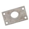 Boat Handrail Fitting Rectangle Base Silver Heavy Duty Proof Rail for Boat Marine Yacht (90°25MM/1")