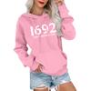 Women's Fashionable, Casual, Comfortable Round-neck, Hooded, Long-sleeved, Witch-print Warm Sweater