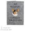 Cardigan Welsh Corgi - Dog passport case, document case, gift for the traveller from the Art-Dog brand