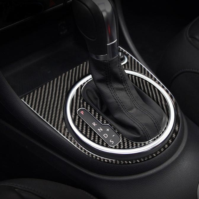 Carbon Fiber Interior Gear Shift Door Handle Patch for Volkswagen New Beetle Center Console