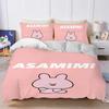 Cute Cartoon A-Asamimichan Bedding Set Soft Comforter Cover With 1/2pcs Pillow Shams For Kids Adults Microfiber Quilt Cover