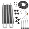 4 Row 6 Row 8 Row Oil Cooler Kit Aluminum Radiator Car Transmission Plate & Fin Oil Cooler Auto-Manual Radiator Converter OSA012
