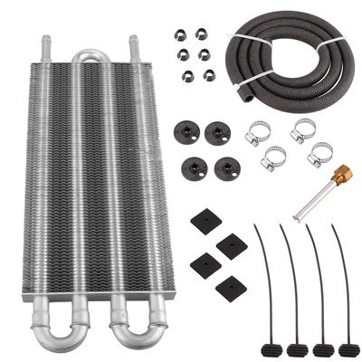 4-Rij 6-Rij 8-Rij Oliekoeler Kit Aluminium Radiator Auto Transmissie Plaat & Vin Oliekoeler Auto-Handmatige Radiator Converter OSA012