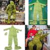 The Grinch Green Haired Monster Jumpsuit High-quality Cosplay Costume For All Ages