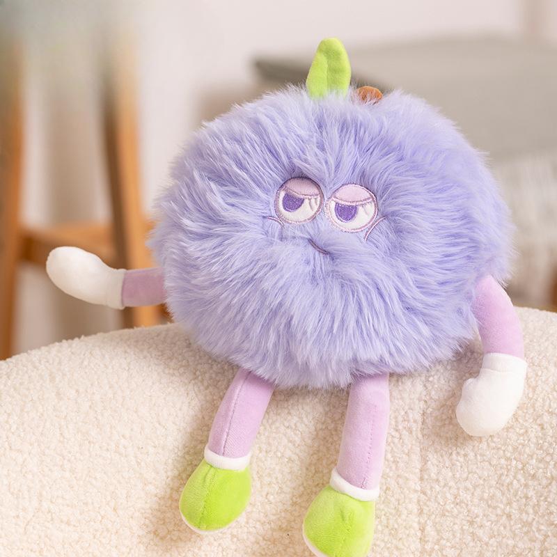 Cartoon Creative Good Luck Fruit Doll Plush Toy Peach Peach Mangosteen Doll Doll Girl Gift