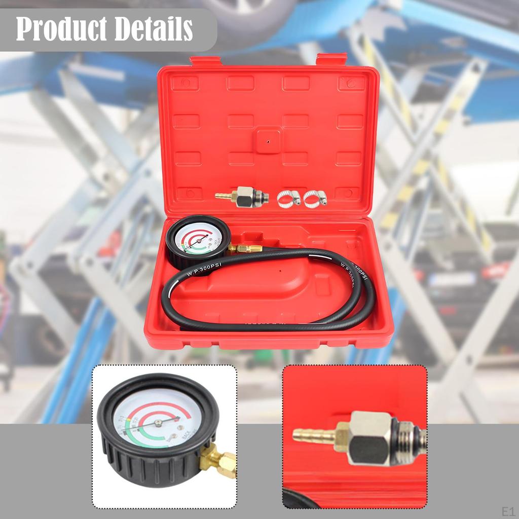 Kompressionsprüfer-Set Kfz-Werkzeug Manometer MH-9100 Zubehör Abgasgegendruck für