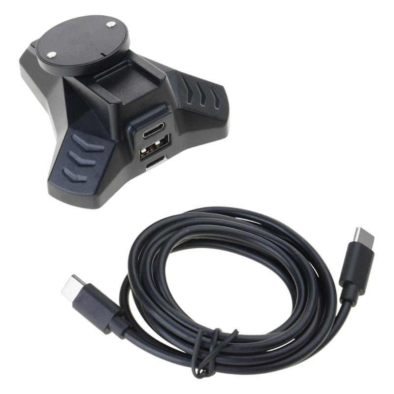 Type C Mouse Charging Dock Black Charging Stand for Logietch GPROX Superlight2 GPW4/3/2/1 Mouse with LED Indicator