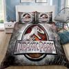 Cartoon Dinosaur Park World Duvet Cover Pillowcase Bedding Set Adult Boys Girls Bedroom Decoration Children Single Double S