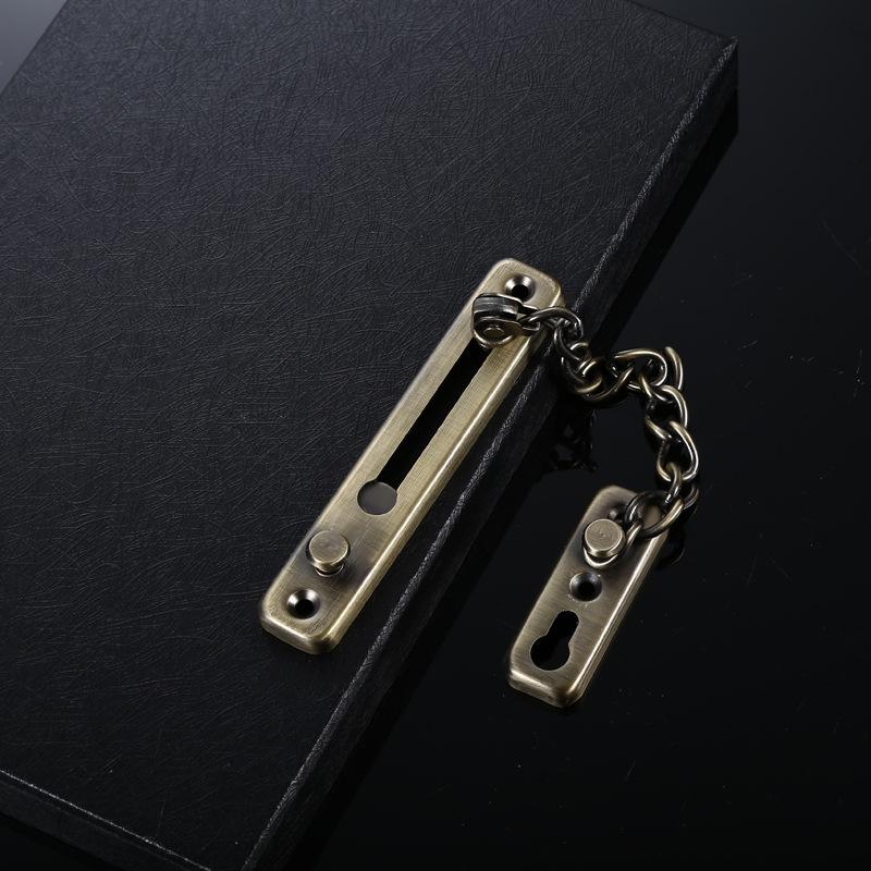 304 Stainless Steel Punch-Free Anti-Theft Door Lock for Hotels and Dormitories