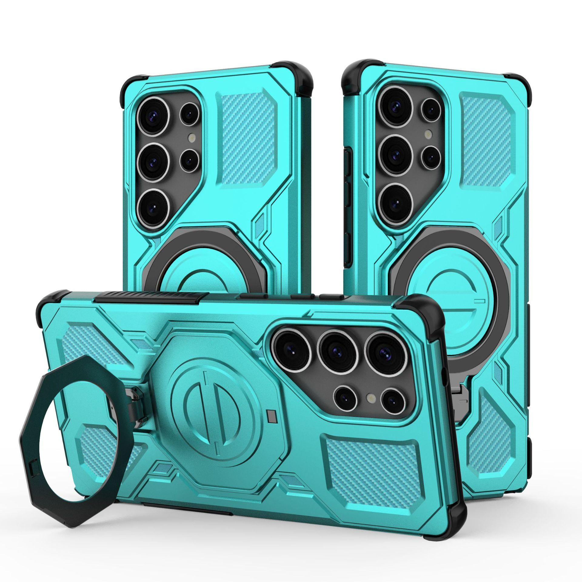 

For Samsung Galaxy S26 S25 Ultra Magnetic Phone Case,Military Drop Protection MagSafe Phone Case Cover for Samsung S26 S25 S24 FE S25 FE зелений