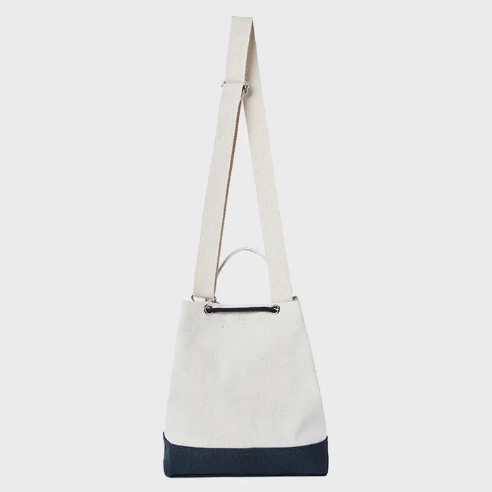 [CN]COTTON CANVAS BUCKET BAG [2COLOR]