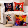 Color Illustrator W-Willian Santiago Art 4 Pillow Case Linen Pillow Case Sofa Home Decor Cushion Cover Cushion Cove