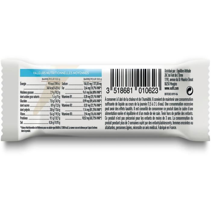 Eafit - la barre fit coco - présentoir 32 barres