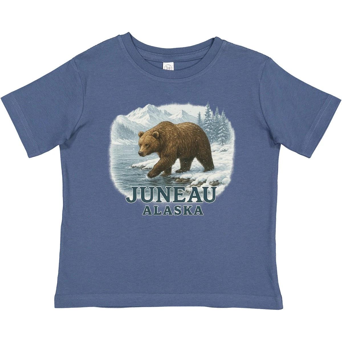 

Inktastic Juneau Alaska Bear Scenic Wilderness Baby T-Shirt Infant Tees Shower 140