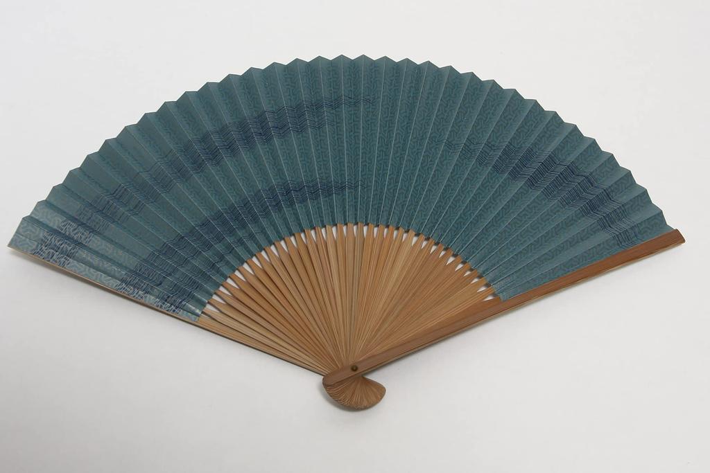 Folding Handcrafted by Kyoto with Fan In Paper Box [Hasegawa] Men's Fan, Artisans, Case, (Tortoiseshell Pattern)