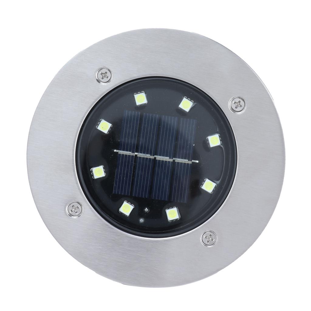 Solar Underground Lights White Light Waterproof Recessed LED Landscape Lamp for Outdoor