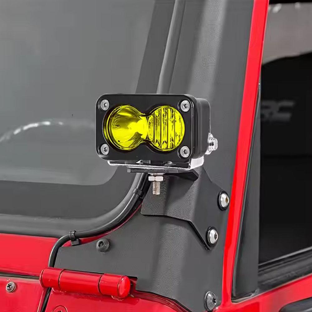 20W LED Work Light 3 Inch Car Spotlight White Yellow LED Pod Driving Work Light for Motorcycle Pickup Truck Offroad Roof Luggage
