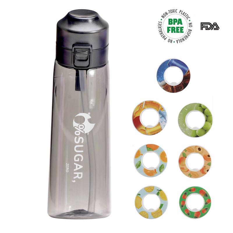 Scented Tritan Straw Water Cup: Creative, Fun, High-End Sports & Fruit-Infused Drinkware