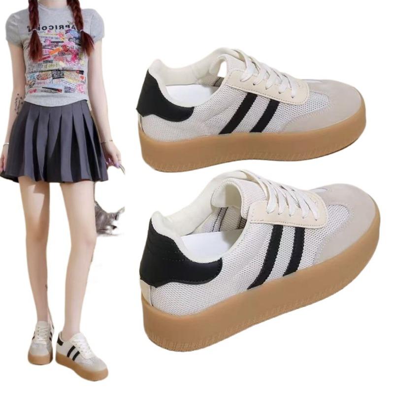 Mesh Breathable and Lightweight Small Women's New Summer Versatile Platform Casual Board Shoes