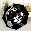 1pc Koi Fish Yin Yang Automatic Open/Close Umbrella, Umbrella with cartoon Design, Portable Compact Umbrella for Men & Women, Good Holiday G