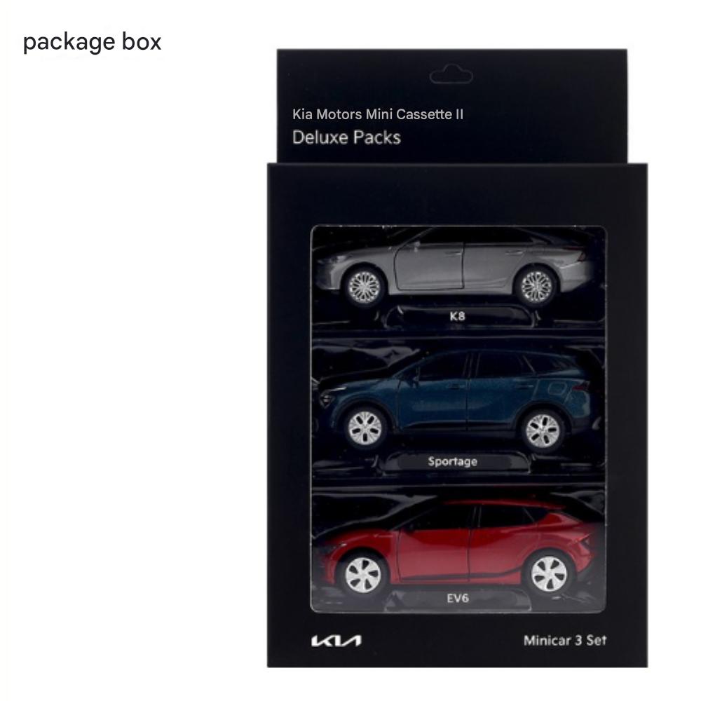 Kia 3-Piece Set Minicar Diecast Pullback Toy