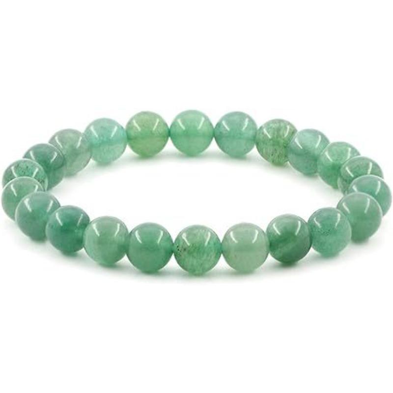8Mm Natural Stone Bead Bracelet Men's Turquoise Elastic Bracelet.