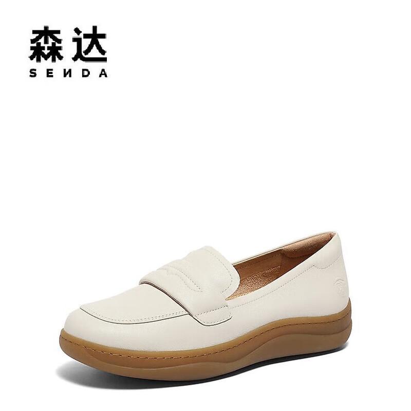 SENDA Women s Soft Casual Slip-On Loafers 35