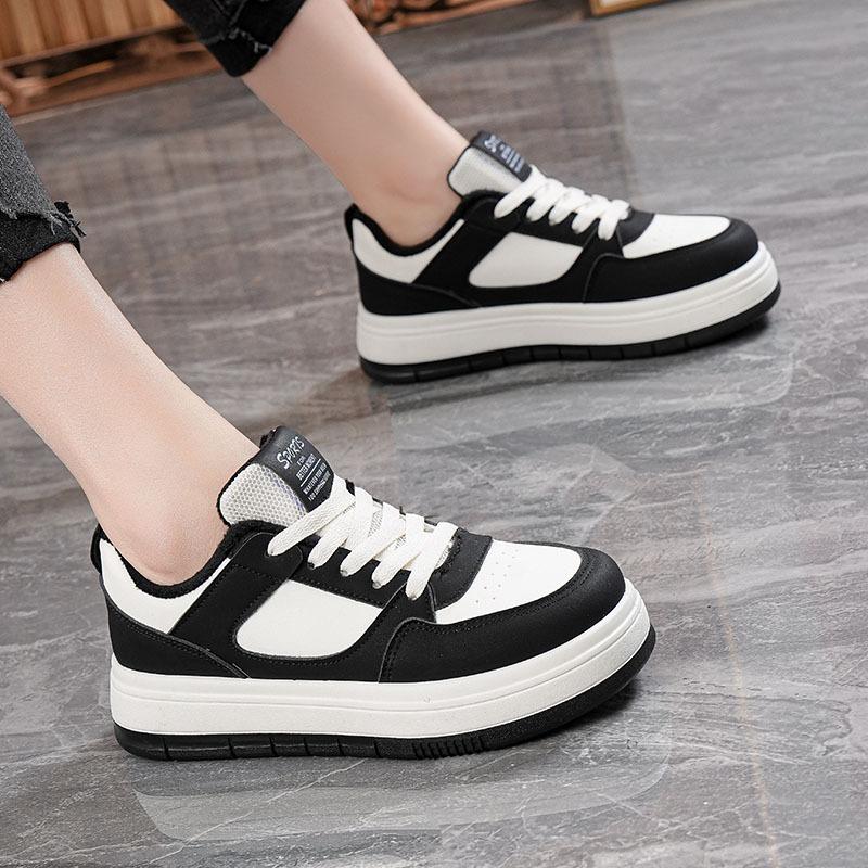Spring New Ins Tide Student Board Shoes Heightening Muffin Casual Shoes HT