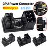 Graphics Card 180° Power Supply Adapter Connector Elbow GPU PSU Steering Connector PCI-E 6Pin 8Pin Rotating Wiring Artifact