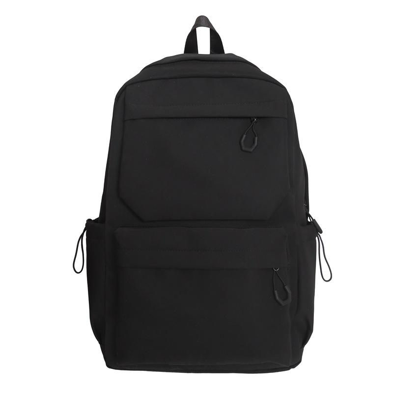 

TS JYL laptop bag,Simple Backpack Korean Multi-Pocket Outdoor Waterproof Daily Bag OneSize чорний