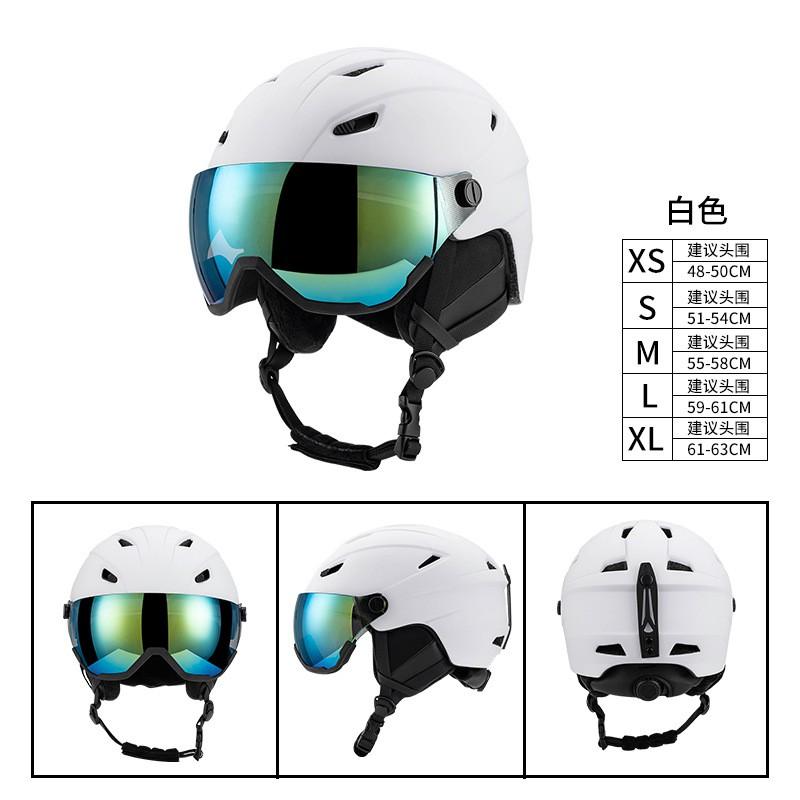 Unisex Ski Helmet Adults Full Coverage Winter Sports Protective Gear EPS PC Construction Adjustable Fit