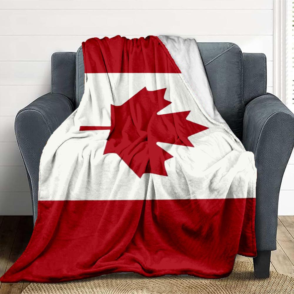 Canada Flag Flannel Blanket Throw Blanket Soft Warm Sofa Bed Camping Car home Decor Unique Christmas Gift C930854