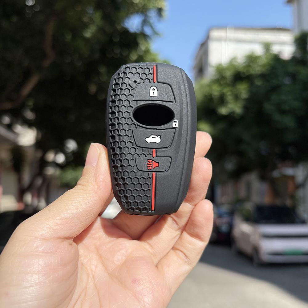 

Soft Key Case For Subaru Forester Sk9 Forester XV BRZ SV Legacy 3/4 Buttons Holder Keychain Accessories Car Key Caps