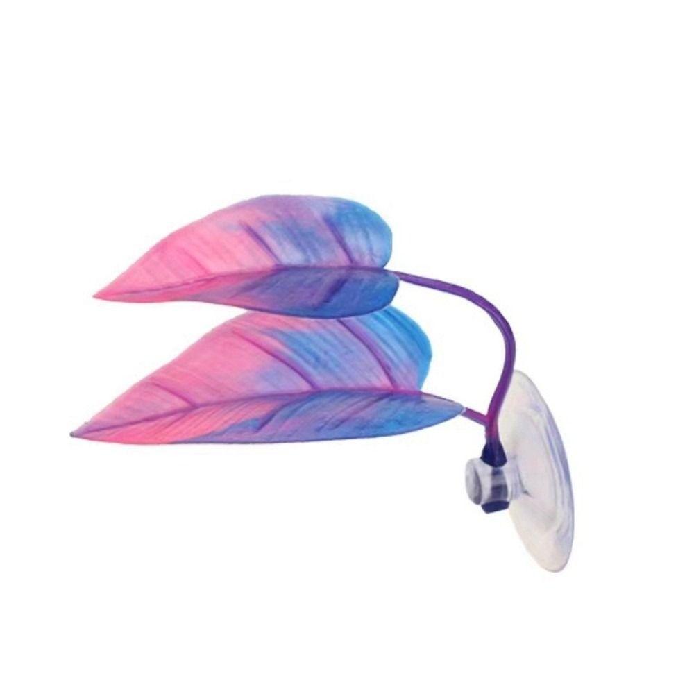 1/2pcs With Suction Cup Betta Fish Rest Leaf PP Artificial Betta Fish Leaves  Fish Spawning Resting