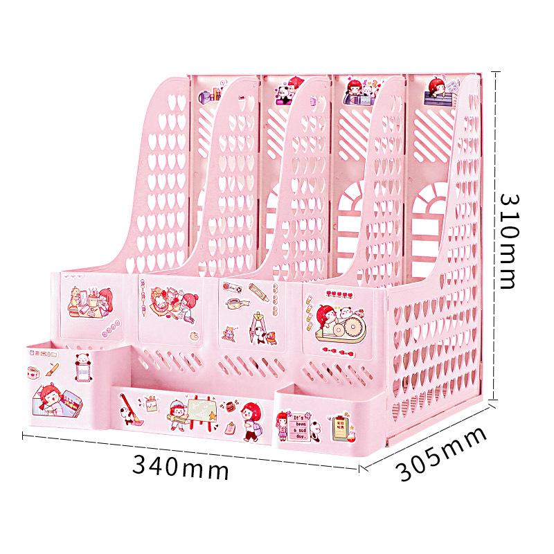 Four-Section Thickened Desktop Document Holder and Book Stand