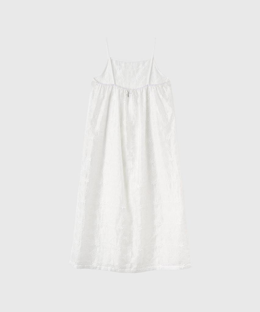 General Idea Voile Lace Layered Dress [White] / Gf2Lop518