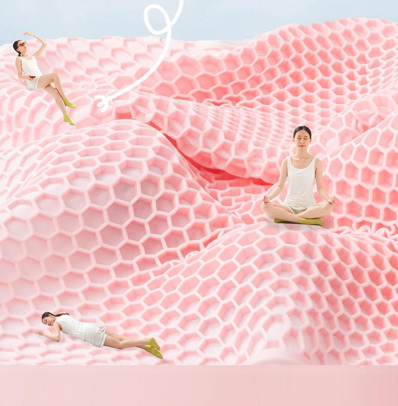 Class A TPE Rubber Neck Support Cooling Pillow - High Loft, Breathable, Gel Core, Anti-Collapse for Hotel or Summer Use