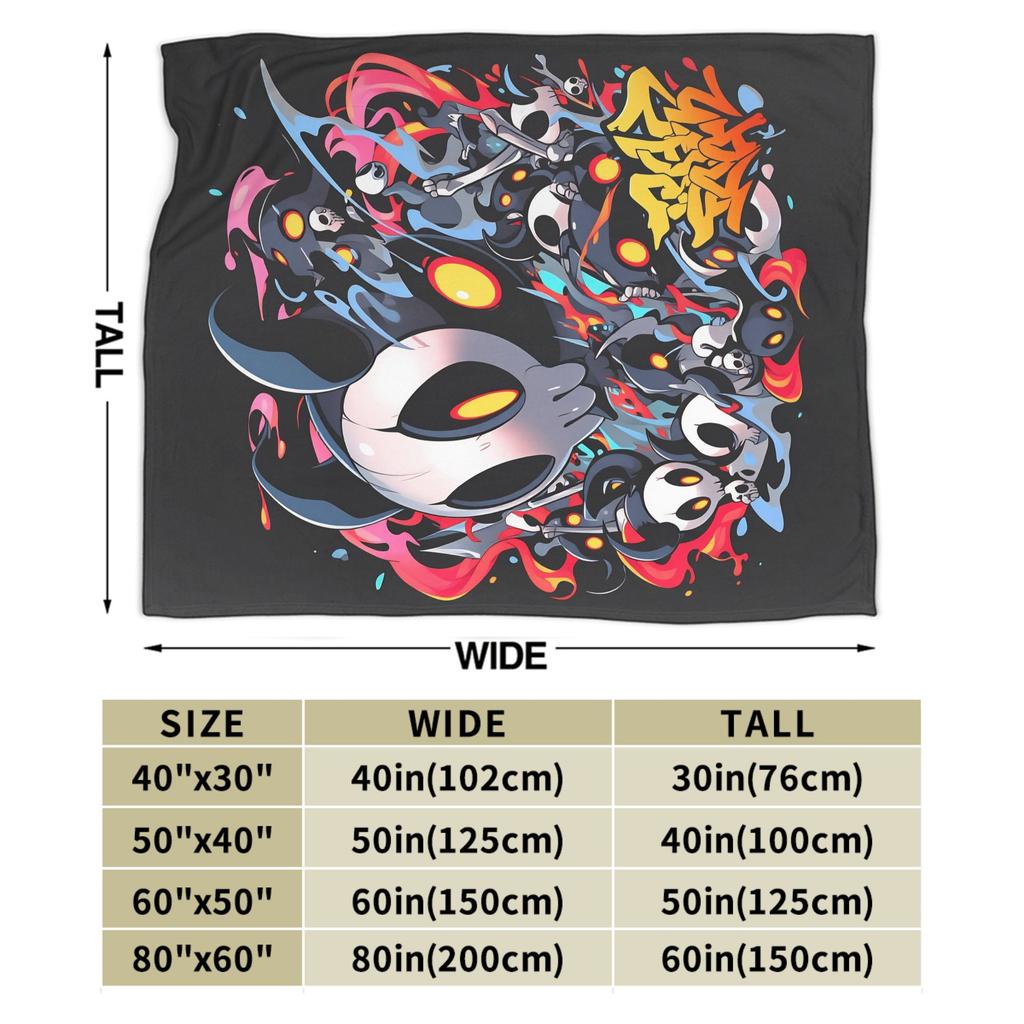 Hollow Knight Silksong Blanket  Warm Fashion Plush Throw Blanket For Child Couch Chair Flannel Bedspread Bed Cover